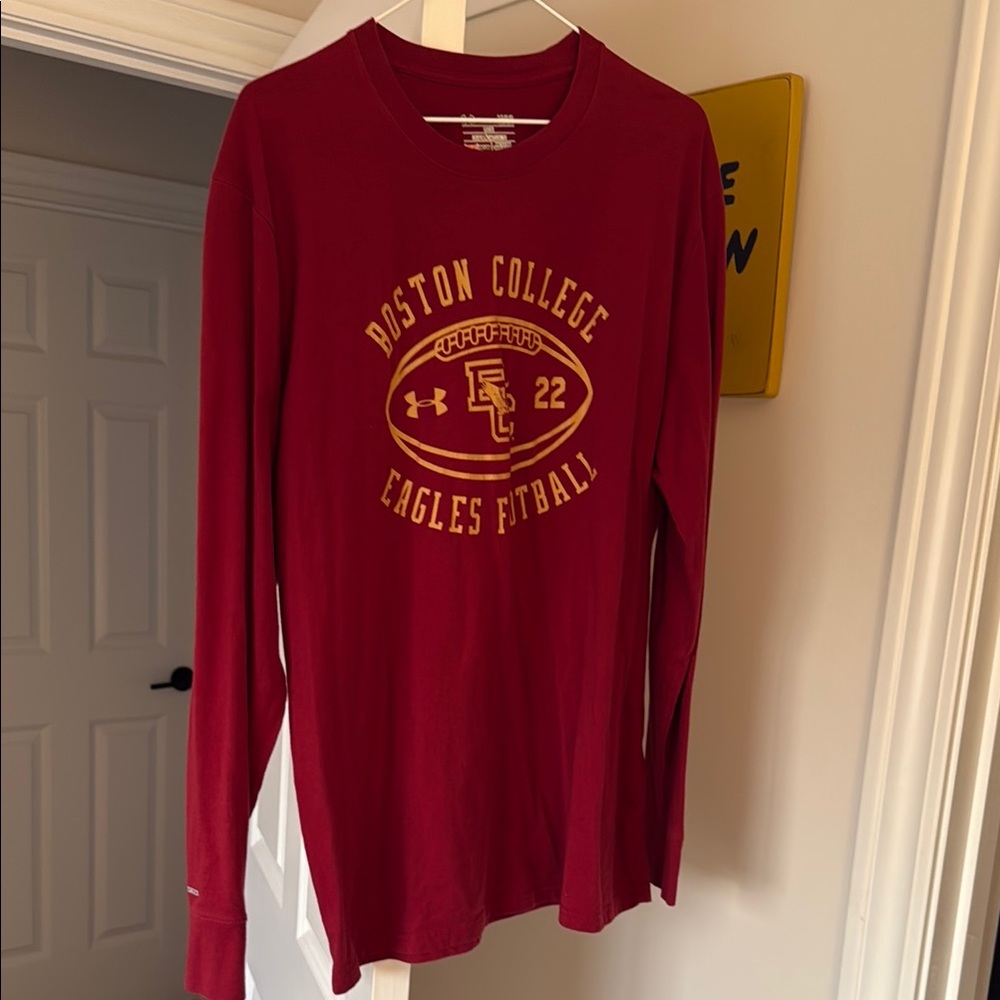Under Armour Boston College Red Long Sleeve Shirt
